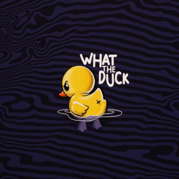 French Terry Panel ca. 85cm What the Duck Blau by Thorsten Berger von Swafing